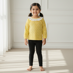 Full Sleeves Printed Frill Top