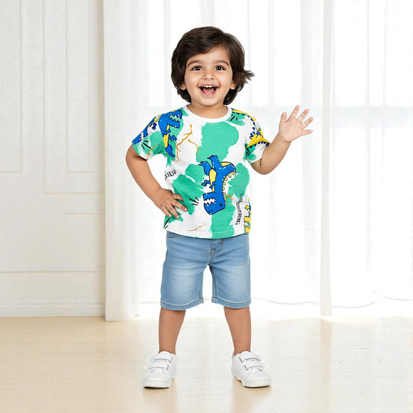 Duominuo Premium Printed Round Neck T-shirt