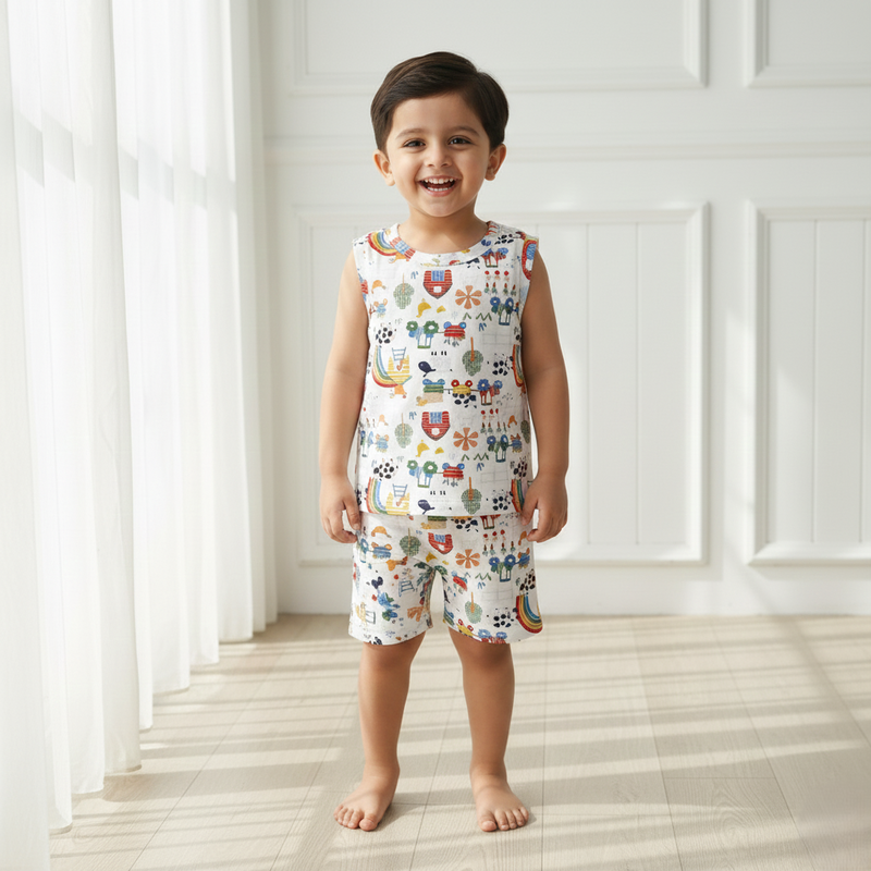 Animal Vest and Short Set