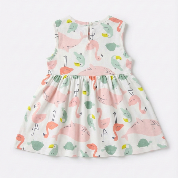 Little Flamingo Cotton Dress