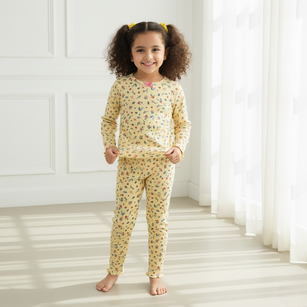 Yellow Floral Print Co-ord Set