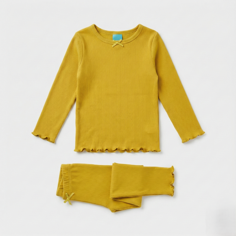 Yellow Knitted Co-Ord Set