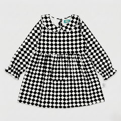 Classic Black & White Checker Frock