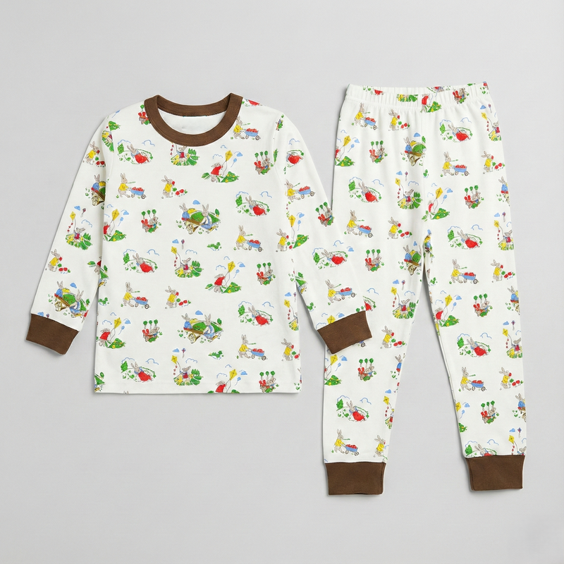 Bunny Print Nightwear Suit