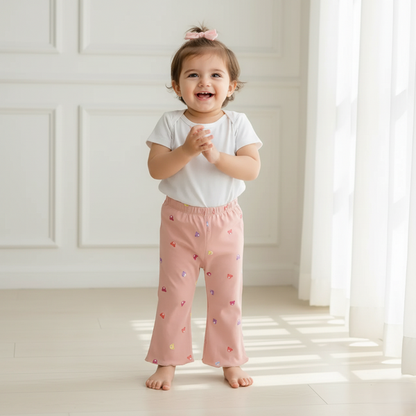 Peach Printed Palazzo