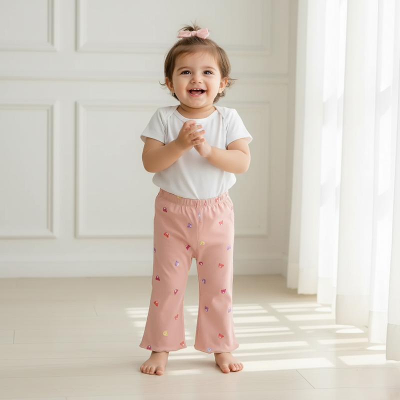 Peach Printed Palazzo