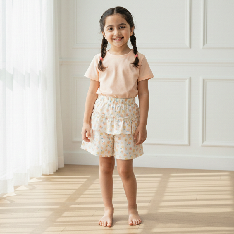 Petite Peach Blossom Skort