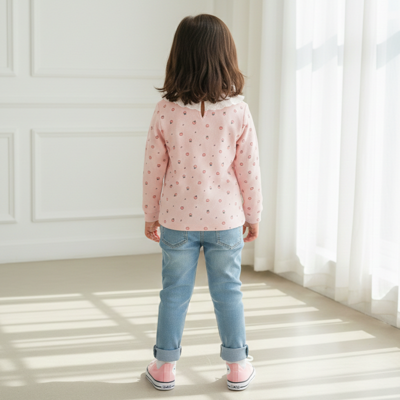 Sweet Peach Lace Top