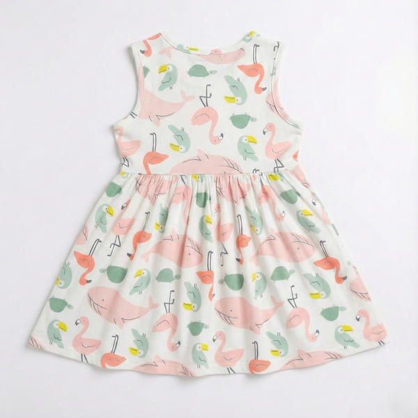 Flamingo Cotton Frock