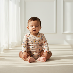 Peach Full Sleeves baby Onesies