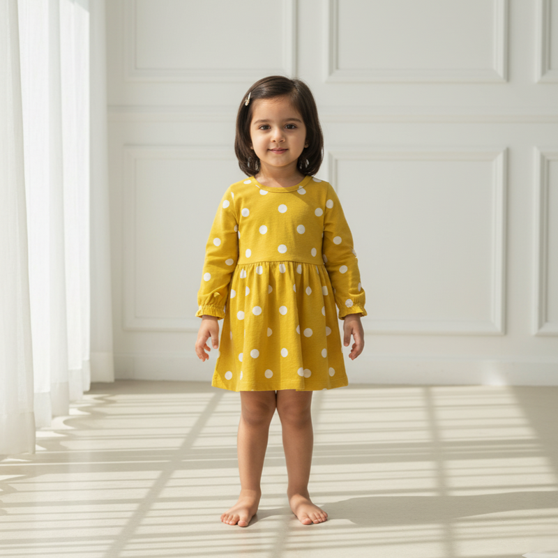 Yellow Printed Frock