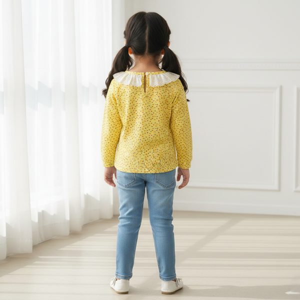 Full Sleeves Printed Frill Top