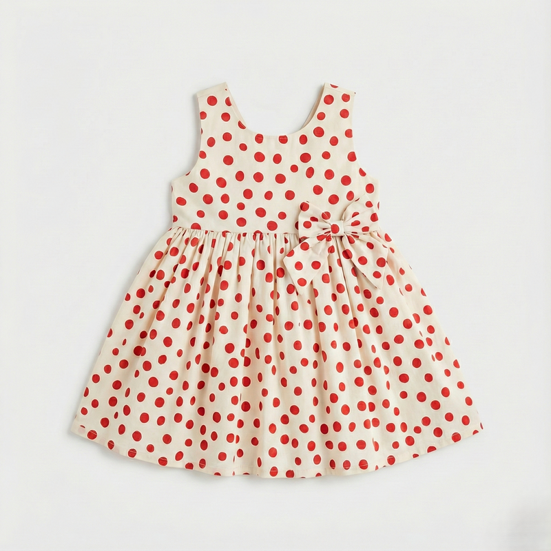 Red Polka Dot Bow Frock