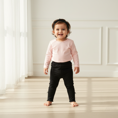 Black Solid Leggings