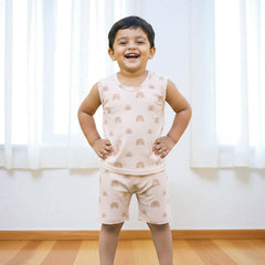 Rainbow Printed Vest and Short Set
