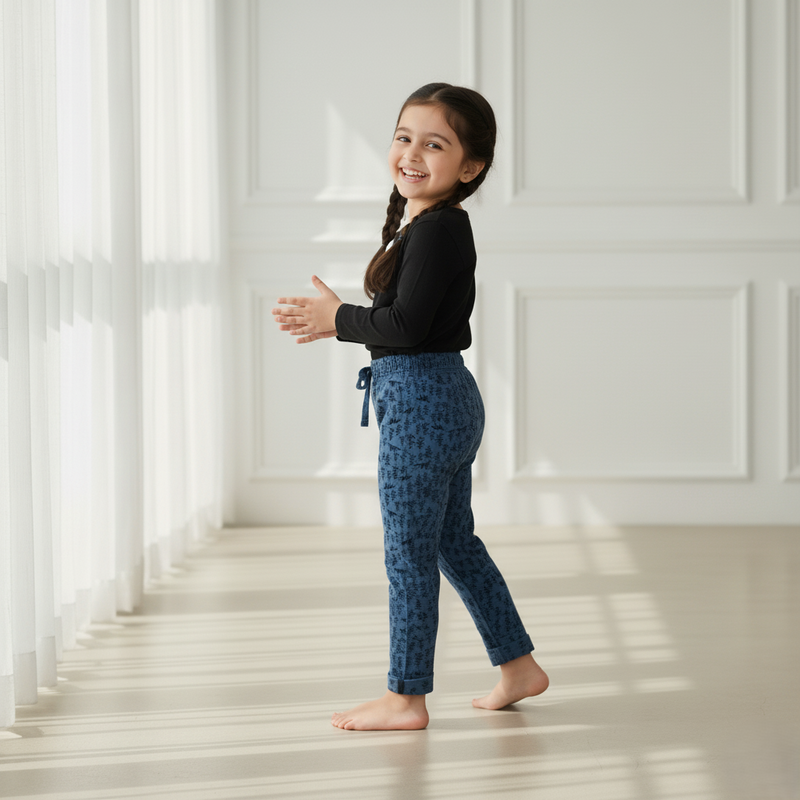 Girl Printed Long Pants