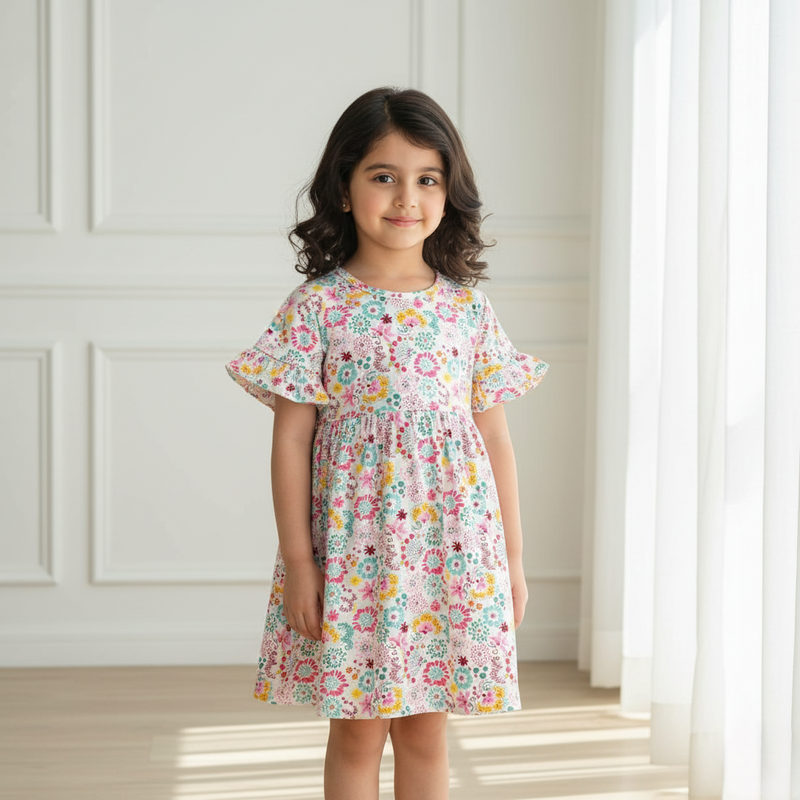 Multicolor Printed Frock