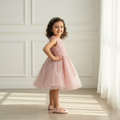 Mauve Pink Sleeveless Princess Dress