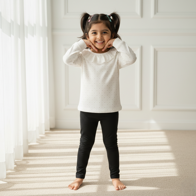 Full Sleeves Printed Frill Top