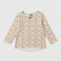 Brown Petite Florals Classic Top