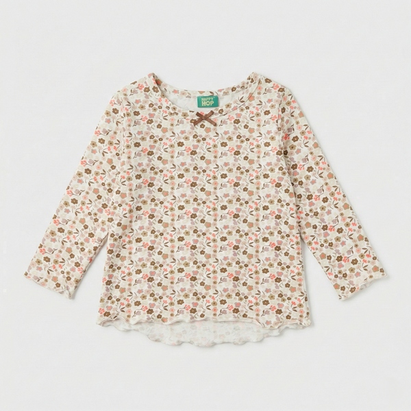 Brown Petite Florals Classic Top