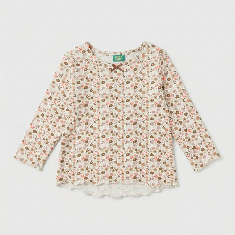 Brown Petite Florals Classic Top