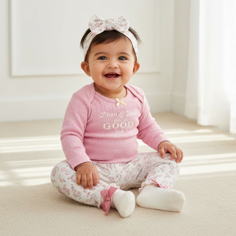 Baby Romper 4 Piece Set