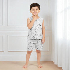 Stars Printed Vest and Short Set