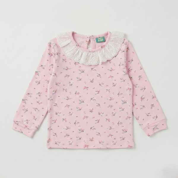 Pink Blossom Lace Top