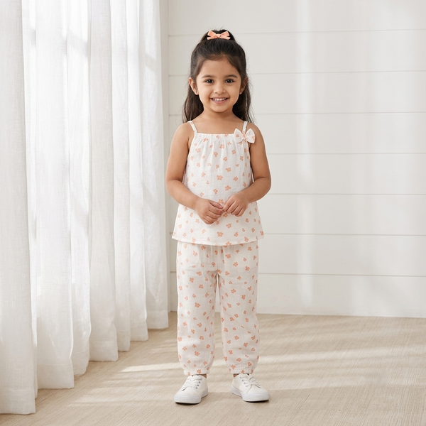 Sleeveless Printed Co-Ord Set