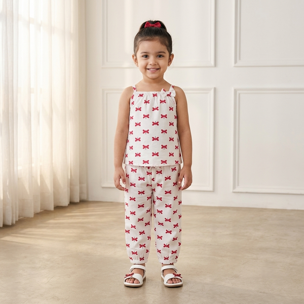Sleeveless Printed Co-Ord Set