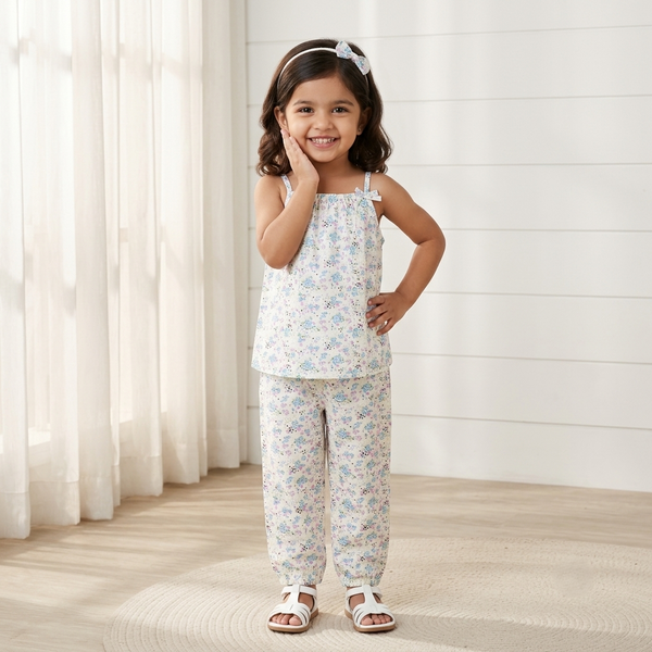 Sleeveless Printed Co-Ord Set