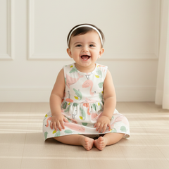 Little Flamingo Cotton Dress