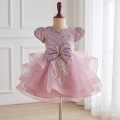 Celestial Mauve Shimmer Dress