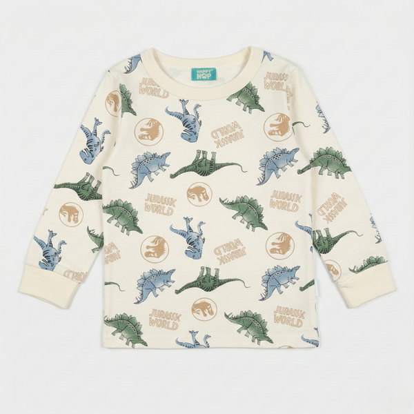 Dino Printed Cotton Night Suit