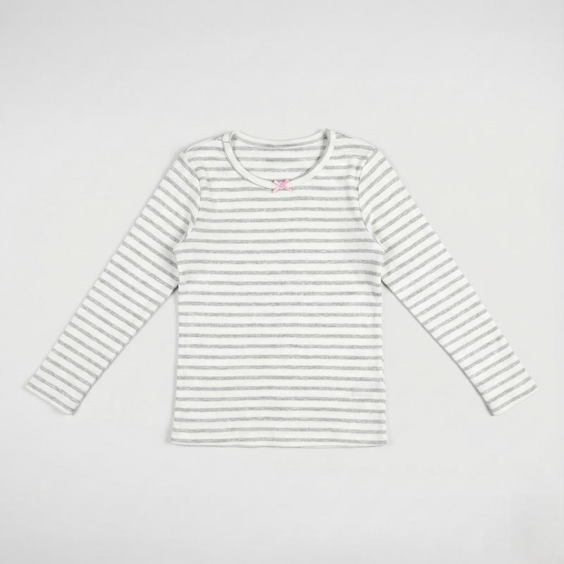 Grey & White Striped Co-ord Set