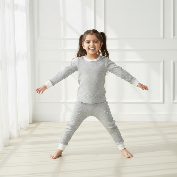 Grey Dot Dreams Night Set