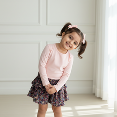 Floral Printed Ruffled Skirt