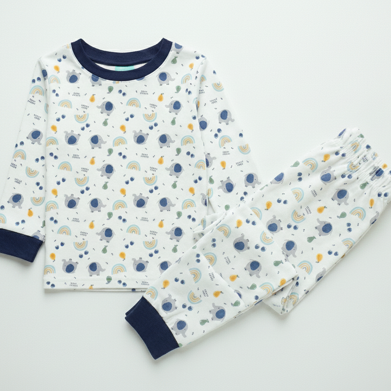 Rainbow Safari Cotton Night Suit
