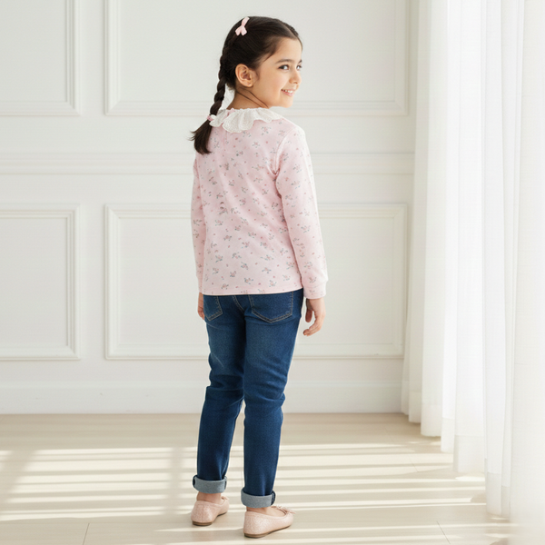 Pink Blossom Lace Top