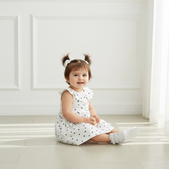 White Sleeveless Frock