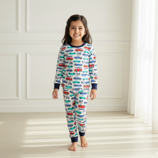 Car Print Nightwear Set