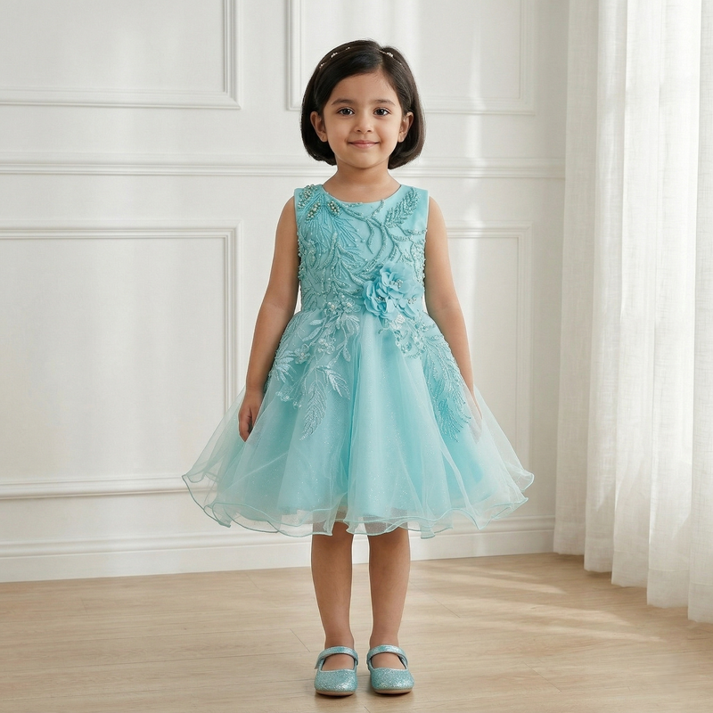 Aqua Fairy Princess Dress