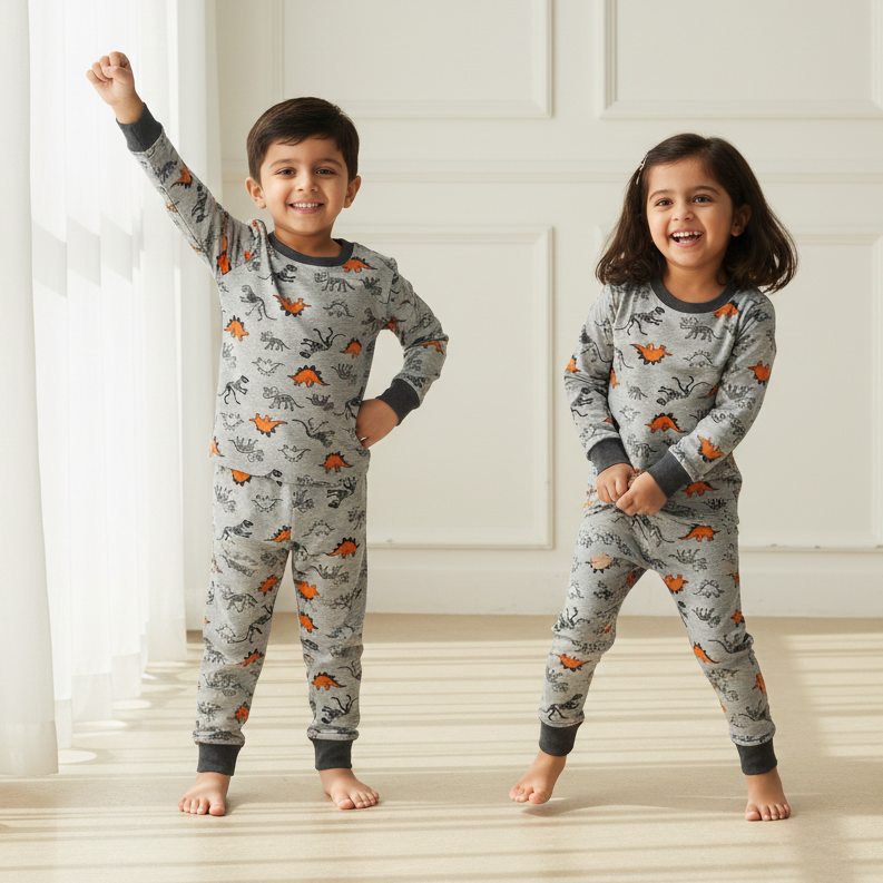 Dino Knitted Night Suit