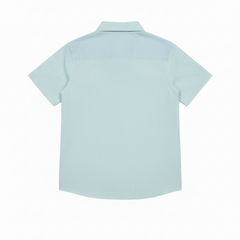 Green Casual Striped Half Sleeves Shirt