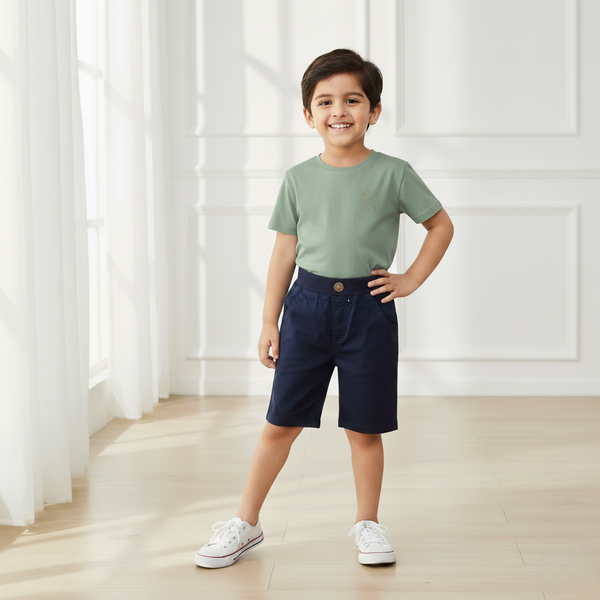 Navy Blue Chino Shorts
