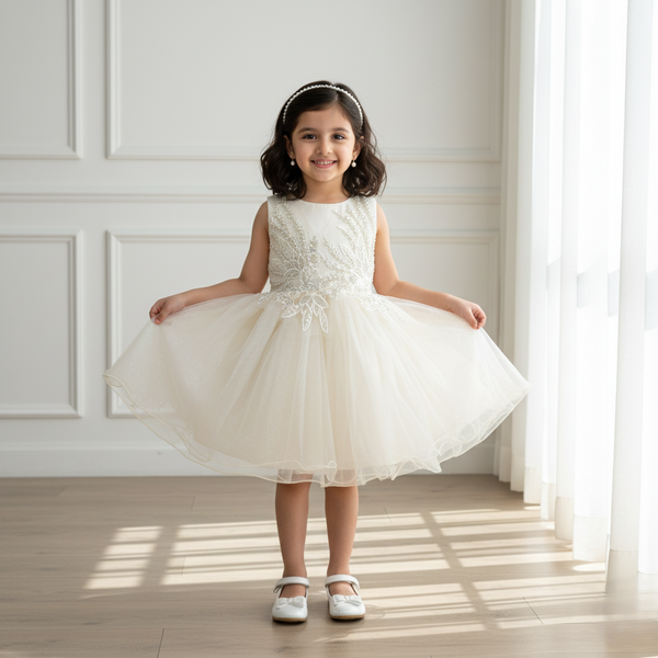 Lemon Yellow Sleeveless Princess Dress