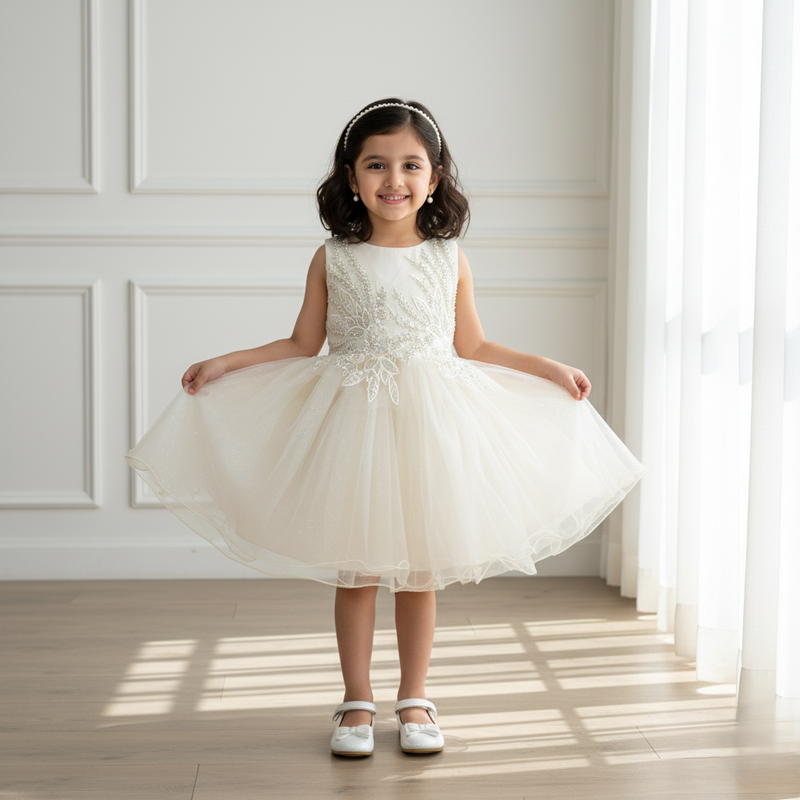 Lemon Yellow Sleeveless Princess Dress