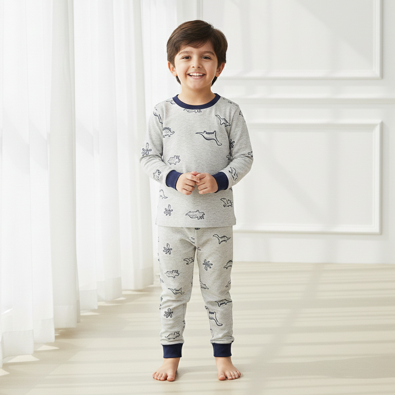 Dino Knitted Night Suit