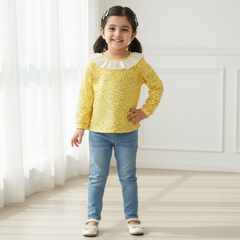 Full Sleeves Printed Frill Top